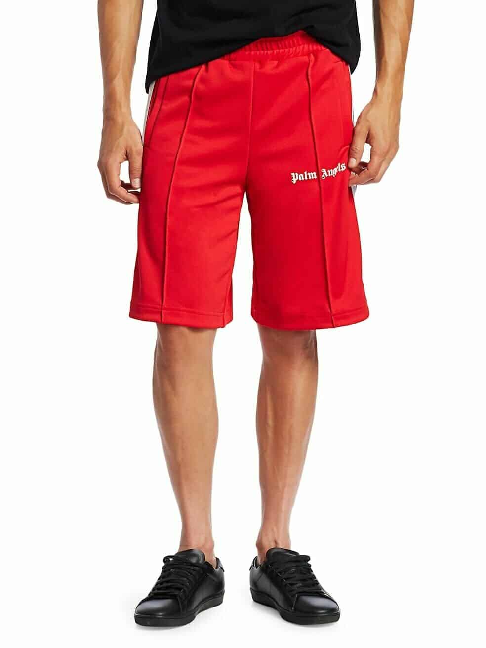 SHORTS PALM ANGELS TRACK UOMO ROSSO – D\u0026M luxury brands